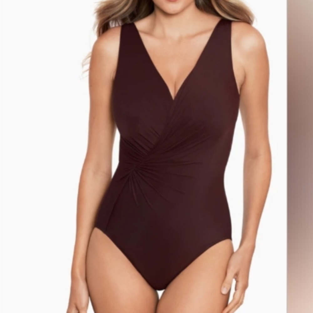 Miraclesuit Brown Women's Swimsuit 14